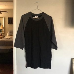 Men's 3/4 Sleeve Crew Neck Baseball Shirt